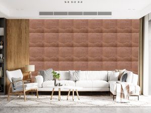 3D Wall Panels - Peel and Stick Wall Sticker, Modern Faux Stone Bronze Self Adhesive Foam Wall Paneling for Interior Wall Decor, 27.6 in X 27.6 in, Covers 5.29 sq. ft.