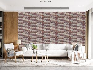 3D Wall Panels - Peel and Stick Wall Sticker, Modern Faux Brick Beige Brown White Self Adhesive Foam Wall Paneling for Interior Wall Decor, 27.6 in X 30.3 in, Covers 5.75 sq. ft. - Single