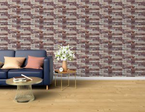 3D Wall Panels - Peel and Stick Wall Sticker, Modern Faux Brick Beige Brown White Self Adhesive Foam Wall Paneling for Interior Wall Decor, 27.6 in X 30.3 in, Covers 5.75 sq. ft. - Single