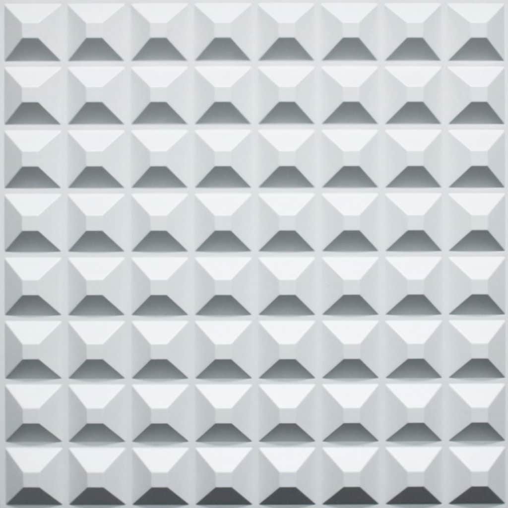 3D Wall Panels – Contemporary Spike Paintable White PVC Wall Paneling for Interior Wall Decor, 19.7 in x 19.7 in, Covers 2.7 sq. ft.