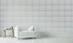 3D Wall Panels - Contemporary Spike Paintable White PVC Wall Paneling for Interior Wall Decor, 19.7 in x 19.7 in, Covers 2.7 sq. ft. - Single