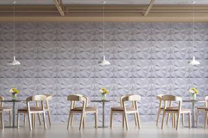 3D Wall Panels - Contemporary Diamond Paintable White PVC Wall Paneling for Interior Wall Decor, 19.7 in x 19.7 in, Covers 2.7 sq. ft. - Single