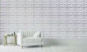 3D Wall Panels - Contemporary Diamond Paintable White PVC Wall Paneling for Interior Wall Decor, 19.7 in x 19.7 in, Covers 2.7 sq. ft. - Single