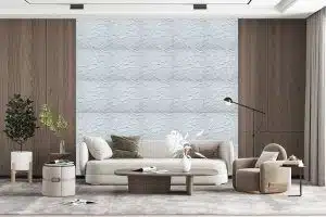 3D Wall Panels - Modern Broken Tile Paintable White PVC Wall Paneling for Interior Wall Decor, 19.7 in x 19.7 in, Covers 2.7 sq. ft. - Single