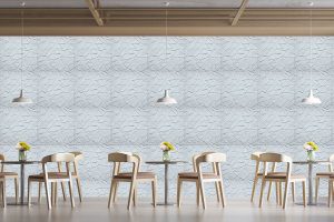 3D Wall Panels - Modern Broken Tile Paintable White PVC Wall Paneling for Interior Wall Decor, 19.7 in x 19.7 in, Covers 2.7 sq. ft.