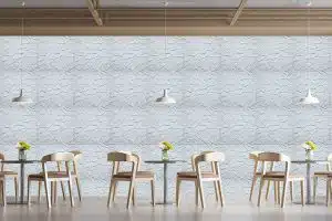 3D Wall Panels - Modern Broken Tile Paintable White PVC Wall Paneling for Interior Wall Decor, 19.7 in x 19.7 in, Covers 2.7 sq. ft. - Single