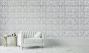 3D Wall Panels - Contemporary Abstract Paintable White PVC Wall Paneling for Interior Wall Decor, 19.7 in x 19.7 in, Covers 2.7 sq. ft. - Single 3D Wall Panels - Contemporary Abstract Paintable White PVC Wall Paneling for Interior Wall Decor, 19.7 in x 19.7 in, Covers 2.7 sq. ft. - Single