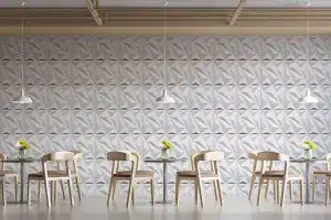 3D Wall Panels - Modern Diamond Paintable White PVC Wall Paneling for Interior Wall Decor, 19.7 in x 19.7 in, Covers 2.7 sq. ft. - Single