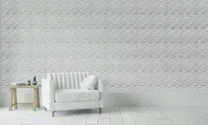 3D Wall Panels - Modern Wave Paintable White PVC Wall Paneling for Interior Wall Decor, 19.7 in x 19.7 in, Covers 2.7 sq. ft. - Single