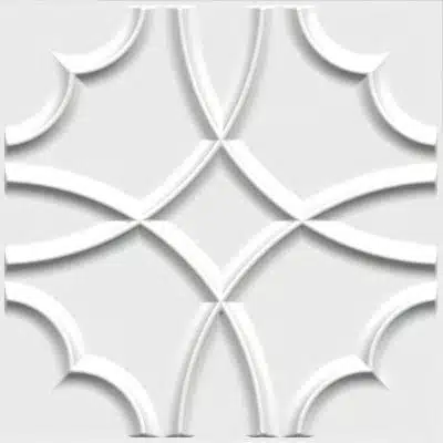 3D Wall Panels - Traditional Shapes Paintable White PVC Wall Paneling for Interior Wall Decor, 19.7 in x 19.7 in, Covers 2.7 sq. ft. - Single