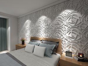 3D Wall Panels - Modern Brick Paintable White PVC Wall Paneling for Interior Wall Decor, 19.7 in x 19.7 in, Covers 2.7 sq. ft.
