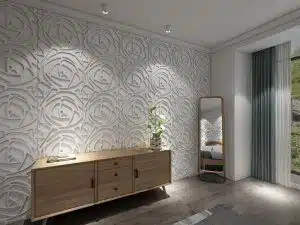 3D Wall Panels - Modern Brick Paintable White PVC Wall Paneling for Interior Wall Decor, 19.7 in x 19.7 in, Covers 2.7 sq. ft. - Single