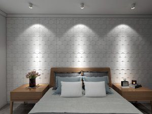 3D Wall Panels - Modern Honeycomb Paintable White PVC Wall Paneling for Interior Wall Decor, 19.7 in x 19.7 in, Covers 2.7 sq. ft.
