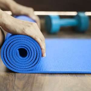 Plain Yoga Mat - 68" x 24", Non-Slip Professional Exercise Mat for Women and Men, Suitable for All Types of Workout at Home and Gym, Blue