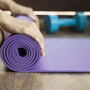 Plain Yoga Mat - 68" x 24", Non-Slip Professional Exercise Mat for Women and Men, Suitable for All Types of Workout at Home and Gym, Purple