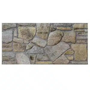 Dundee Deco 3D Wall Panels - Cladding, Gold Lilac Stone Look Wall Paneling, Styrofoam Facing for Interior and Exterior Applications, DIY, Set of 10, Covers 54 sq ft