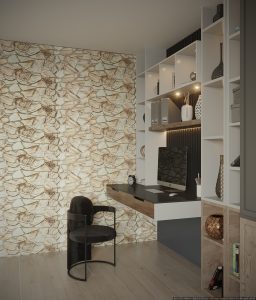 3D Wall Panels - Ivory Brown Faux Stone PVC Wall Paneling for Interior Wall Decor, Living room, Kitchen, Bathroom, Bedroom, Single, Covers 5.1 sq ft