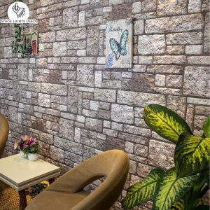 3D Wall Panels Brick Effect - Cladding, Grey Stone Look Wall Paneling, Styrofoam Facing for Living room, Kitchen, Bathroom, Balcony, Bedroom, Set of 10, Covers 53 sq ft