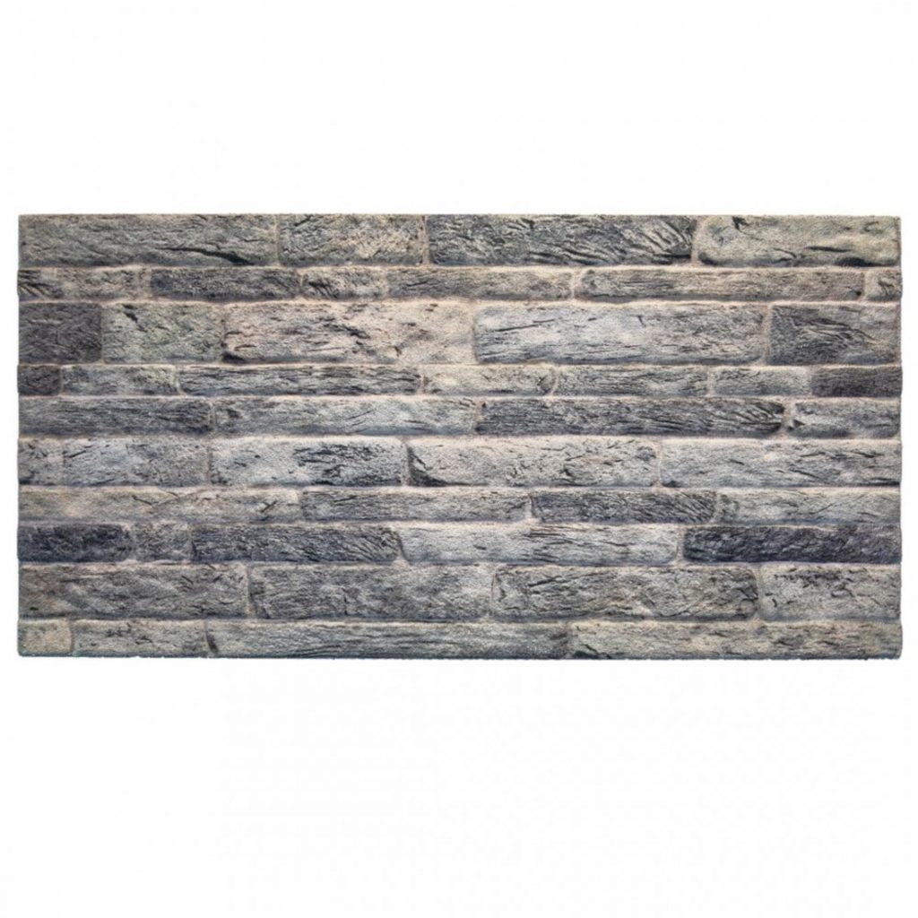 Outlet Light Grey Brick Look Wall Paneling, Styrofoam Facing, Single Panel, Covers 5.4 sq ft