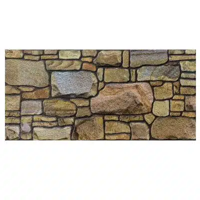 Outlet Beige Bronze Lilac Stone Look Wall Paneling, Styrofoam Facing, Single Panel, Covers 5.4 sq ft