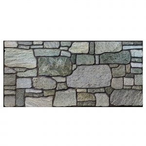 Outlet Pale Aquamarine Stone Look Wall Paneling, Styrofoam Facing, Single Panel, Covers 5.4 sq ft Outlet Pale Aquamarine Stone Look Wall Paneling, Styrofoam Facing, Single Panel, Covers 5.4 sq ft