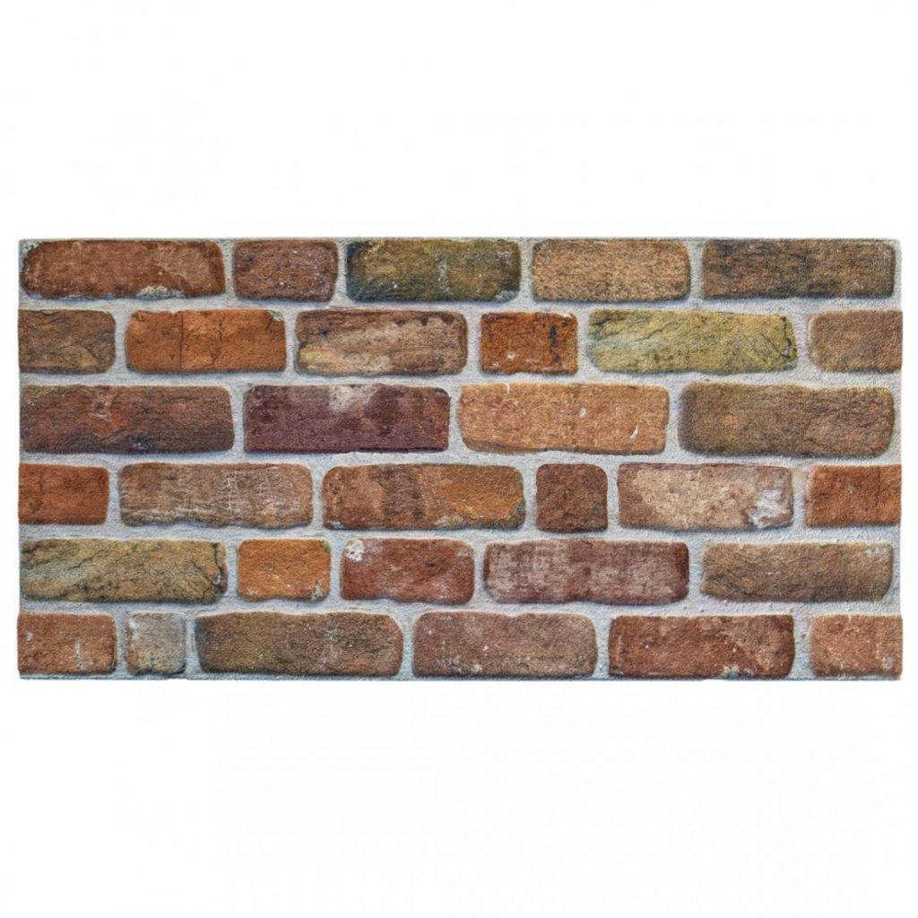 Outlet Brown Beige Brick Look Wall Paneling, Styrofoam Facing, Single Panel, Covers 5.4 sq ft