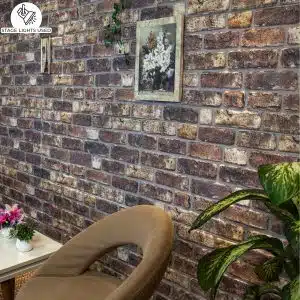 Outlet Grey Brown Brick Look Wall Paneling, Styrofoam Facing, Single Panel, Covers 5.4 sq ft