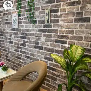 Outlet Grey Black Brick Look Wall Paneling, Styrofoam Facing, Single Panel, Covers 5.4 sq ft