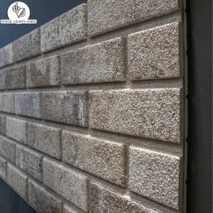 Outlet Red Brown Grey Brick Look Wall Paneling, Styrofoam Facing, Single Panel, Covers 5.4 sq ft