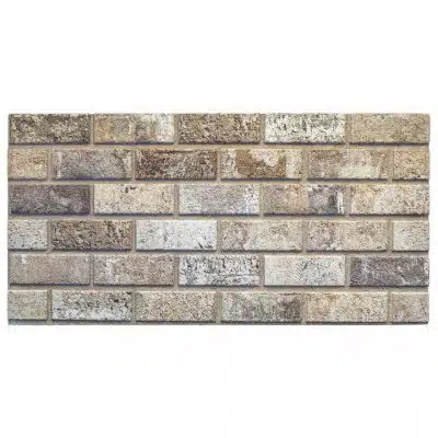 Outlet Red Brown Grey Brick Look Wall Paneling, Styrofoam Facing, Single Panel, Covers 5.4 sq ft