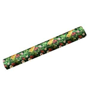 Floral Bathroom Mat - 39" x 26" Green Waterproof Non-Slip Quick Dry Rug, Non-Absorbent Dirt Resistant Perfect for Kitchen, Bathroom and Restroom