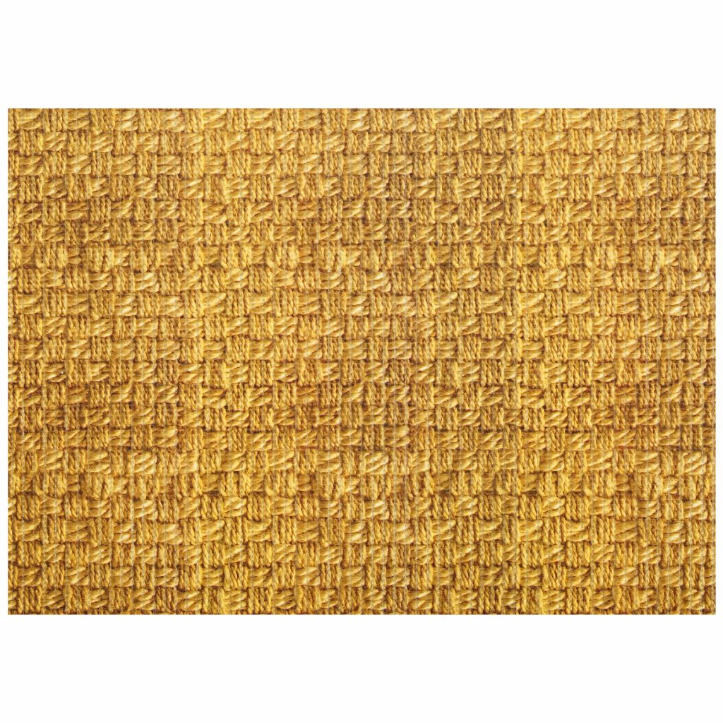 Basketweave Bathroom Mat – 39″ x 26″ Brown Waterproof Non-Slip Quick Dry Rug, Non-Absorbent Dirt Resistant Perfect for Kitchen, Bathroom and Restroom