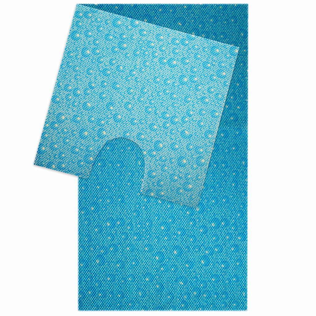 Bubbles Bathroom Mat Set (2 pcs) – 33″ x 20″ and 20.5″ x 19.7″ Waterproof Non-Slip Quick Dry Rug, Non-Absorbent Dirt Resistant Perfect for Bathroom and Restroom