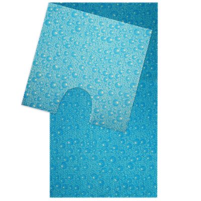 Bubbles Bathroom Mat Set (2 pcs) - 33" x 20" and 20.5" x 19.7" Waterproof Non-Slip Quick Dry Rug, Non-Absorbent Dirt Resistant Perfect for Bathroom and Restroom