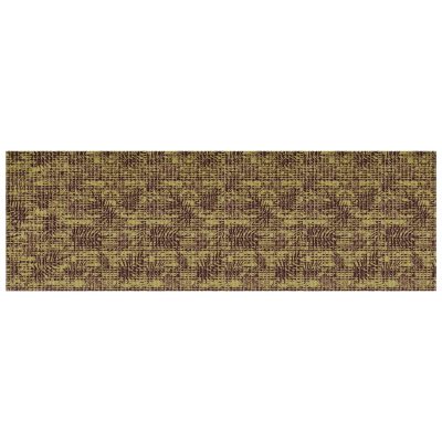 Leaf Bathroom Mat - 79" x 26" Beige Waterproof Non-Slip Quick Dry Rug, Non-Absorbent Dirt Resistant Perfect for Kitchen, Bathroom and Restroom