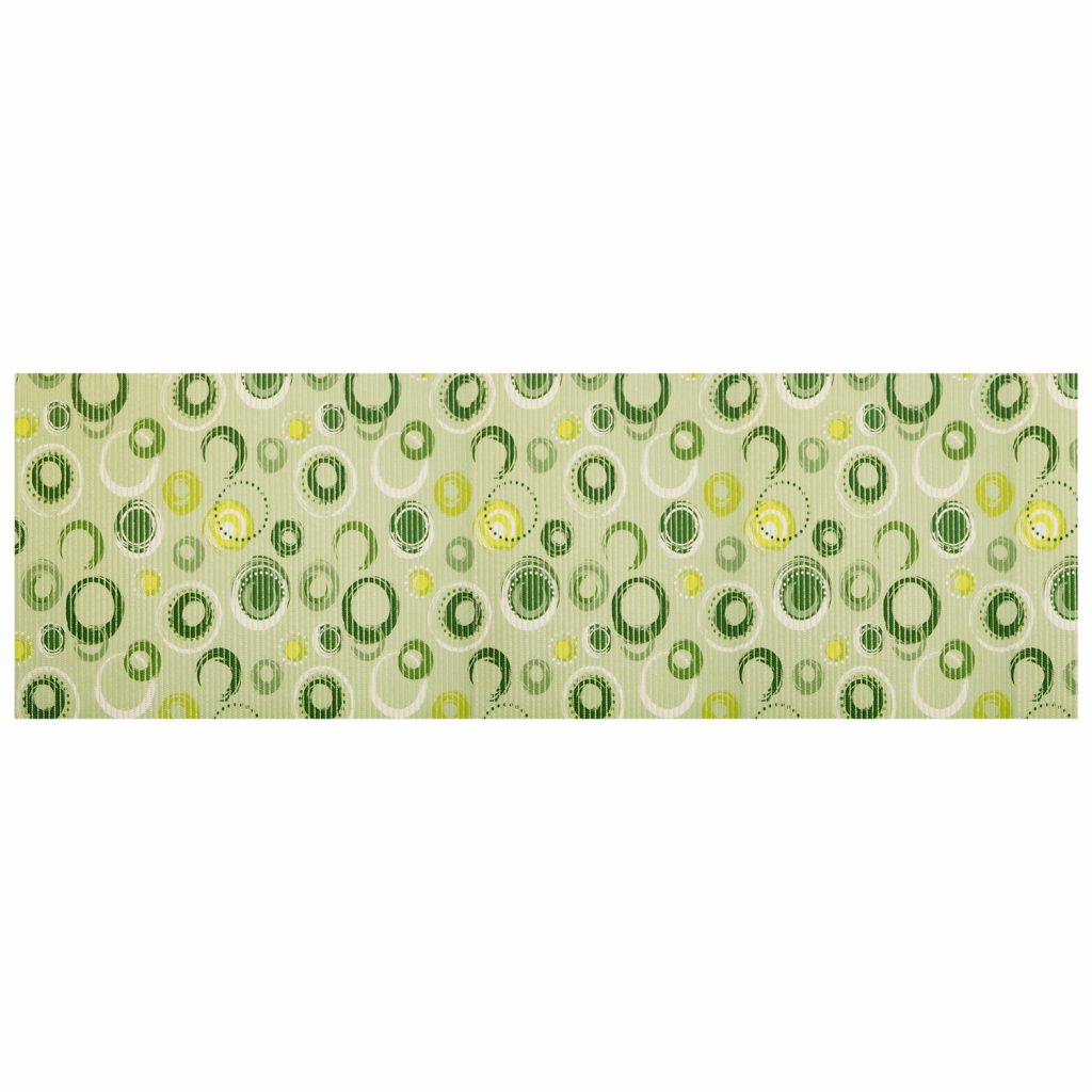 Circle Bathroom Mat – 79″ x 26″ Green Waterproof Non-Slip Quick Dry Rug, Non-Absorbent Dirt Resistant Perfect for Kitchen, Bathroom and Restroom