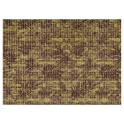 Leaf Bathroom Mat - 35" x 26" Beige Waterproof Non-Slip Quick Dry Rug, Non-Absorbent Dirt Resistant Perfect for Kitchen, Bathroom and Restroom