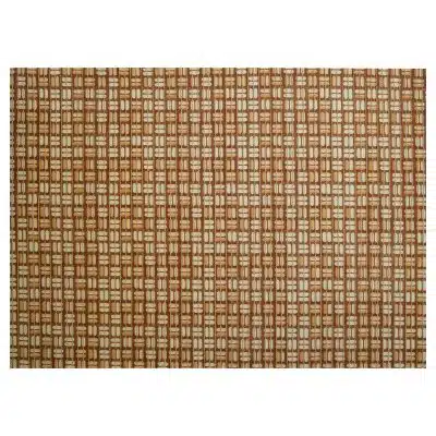 Basketweave Bathroom Mat - 35" x 26" Beige Waterproof Non-Slip Quick Dry Rug, Non-Absorbent Dirt Resistant Perfect for Kitchen, Bathroom and Restroom