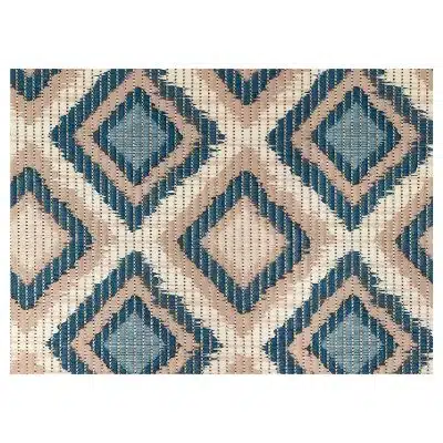 Geometric Bathroom Mat - 35" x 26" Beige Waterproof Non-Slip Quick Dry Rug, Non-Absorbent Dirt Resistant Perfect for Kitchen, Bathroom and Restroom