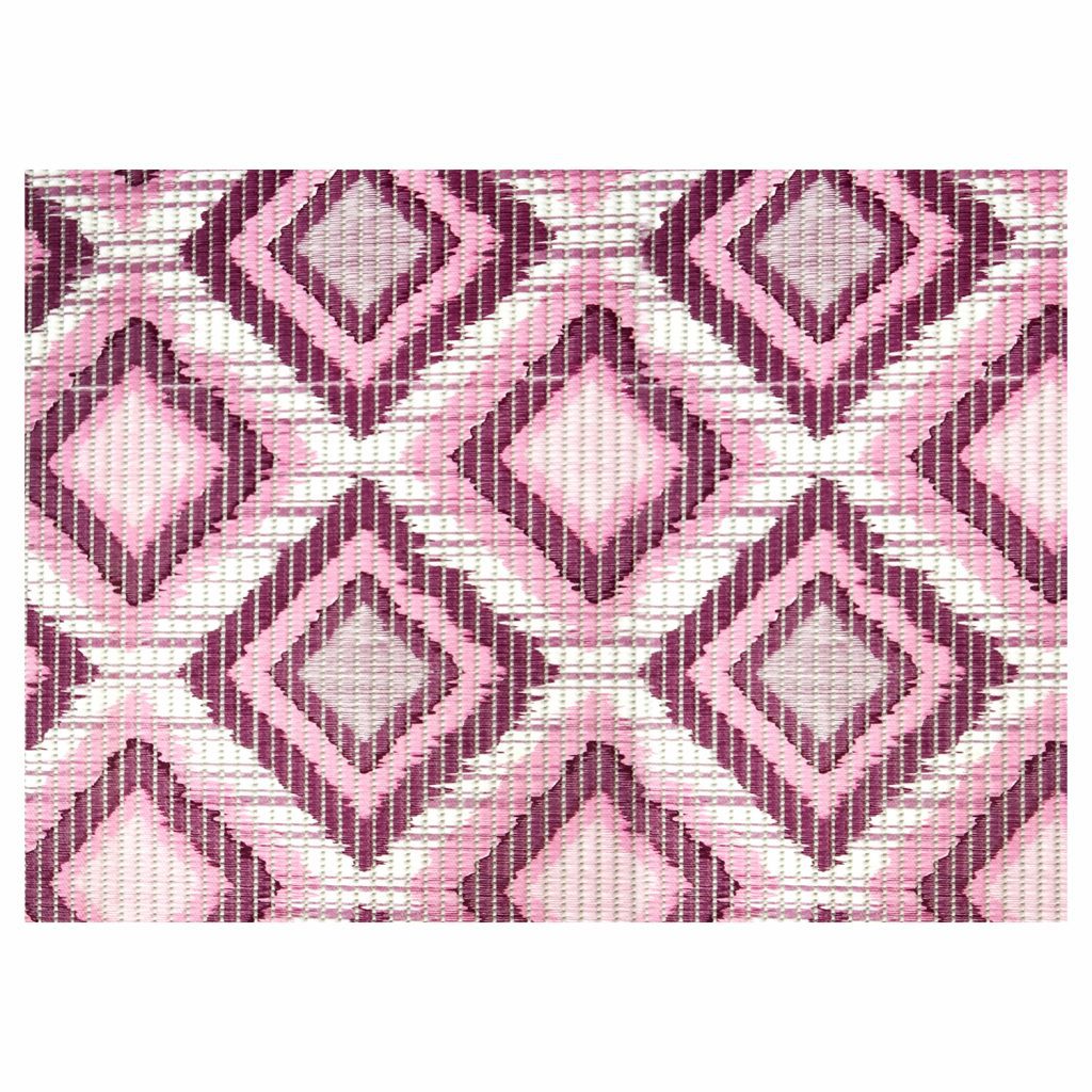 Geometric Bathroom Mat – 35″ x 26″ Pink Waterproof Non-Slip Quick Dry Rug, Non-Absorbent Dirt Resistant Perfect for Kitchen, Bathroom and Restroom