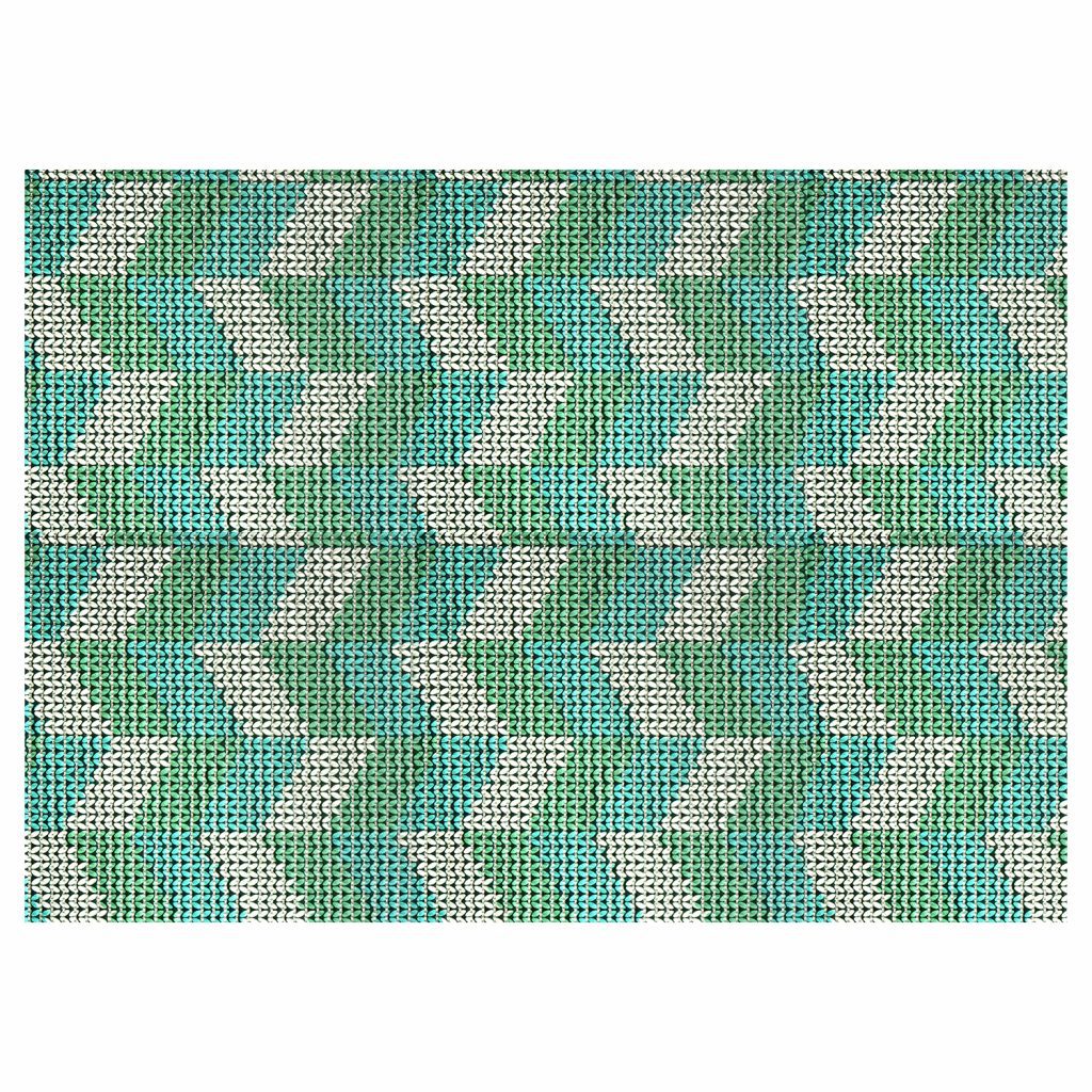 Chevron Bathroom Mat – 35″ x 26″ Green Waterproof Non-Slip Quick Dry Rug, Non-Absorbent Dirt Resistant Perfect for Kitchen, Bathroom and Restroom