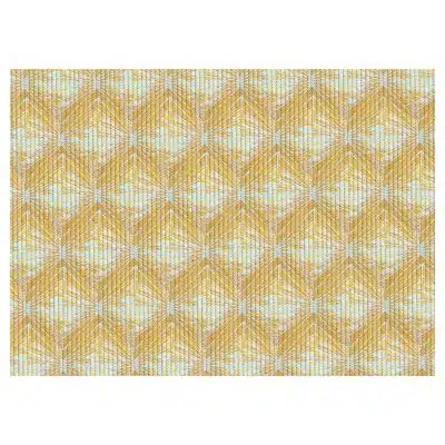 Diamond Bathroom Mat - 35" x 26" Yellow Waterproof Non-Slip Quick Dry Rug, Non-Absorbent Dirt Resistant Perfect for Kitchen, Bathroom and Restroom