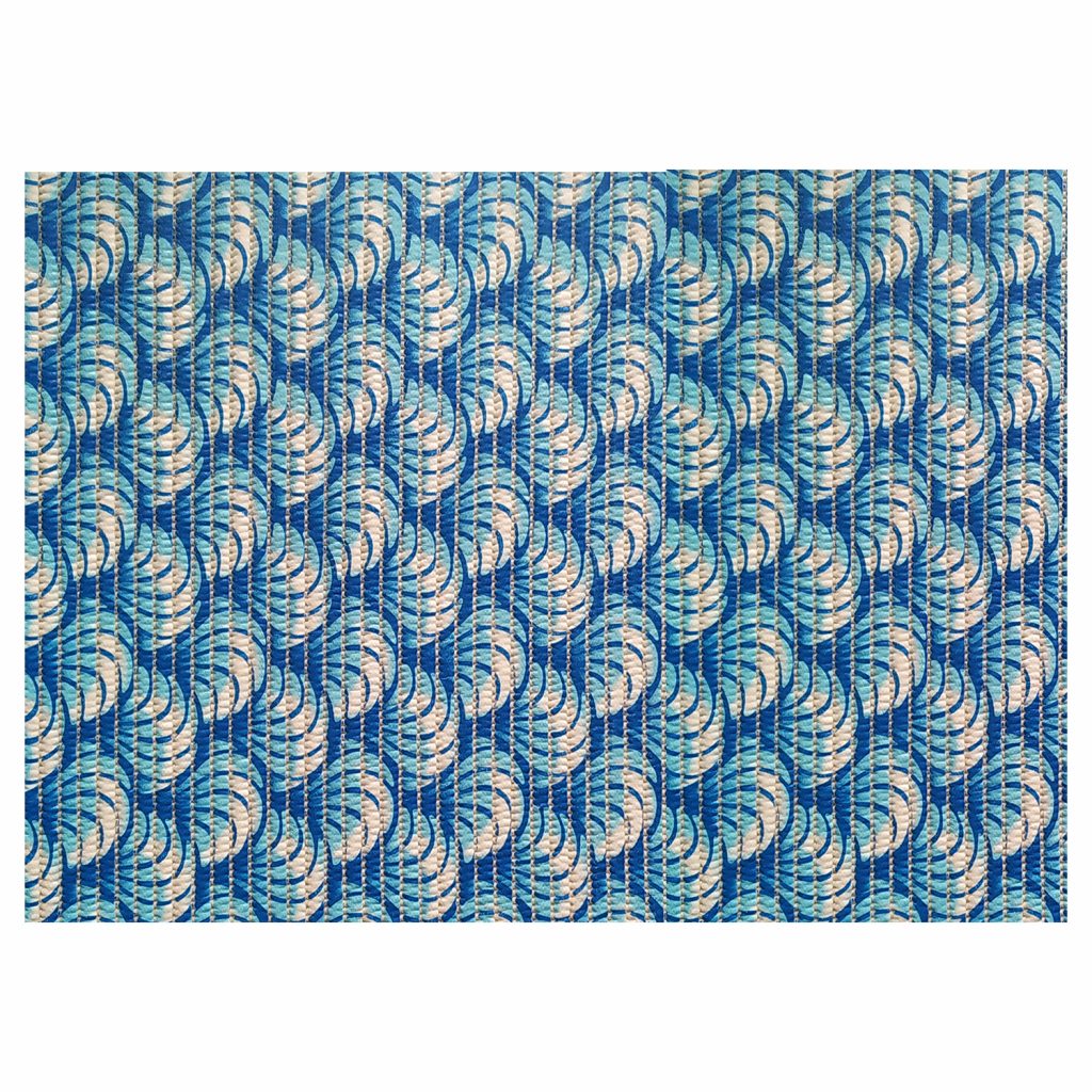 Sea Shell Bathroom Mat – 35″ x 26″ Blue Waterproof Non-Slip Quick Dry Rug, Non-Absorbent Dirt Resistant Perfect for Kitchen, Bathroom and Restroom