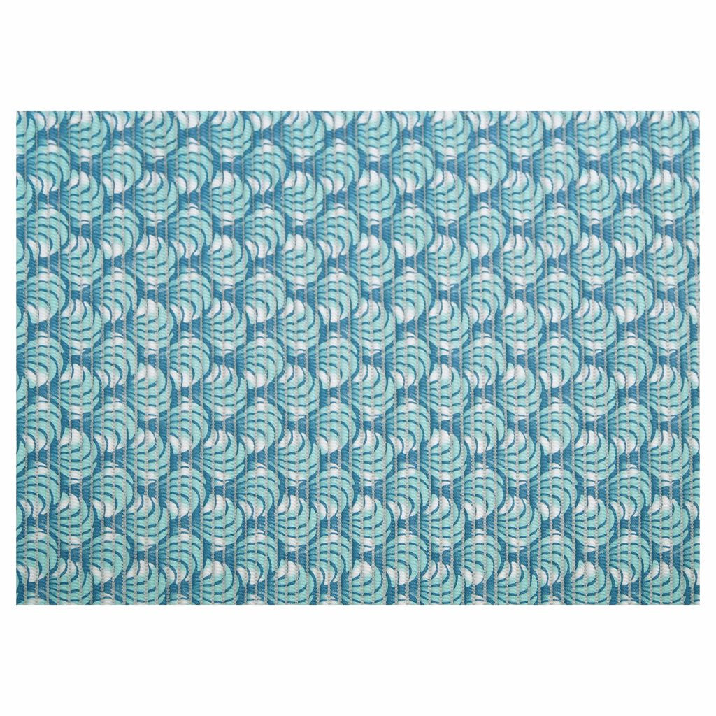 Sea Shell Bathroom Mat – 35″ x 26″ Green Waterproof Non-Slip Quick Dry Rug, Non-Absorbent Dirt Resistant Perfect for Kitchen, Bathroom and Restroom