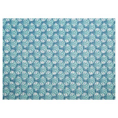 Sea Shell Bathroom Mat - 35" x 26" Green Waterproof Non-Slip Quick Dry Rug, Non-Absorbent Dirt Resistant Perfect for Kitchen, Bathroom and Restroom