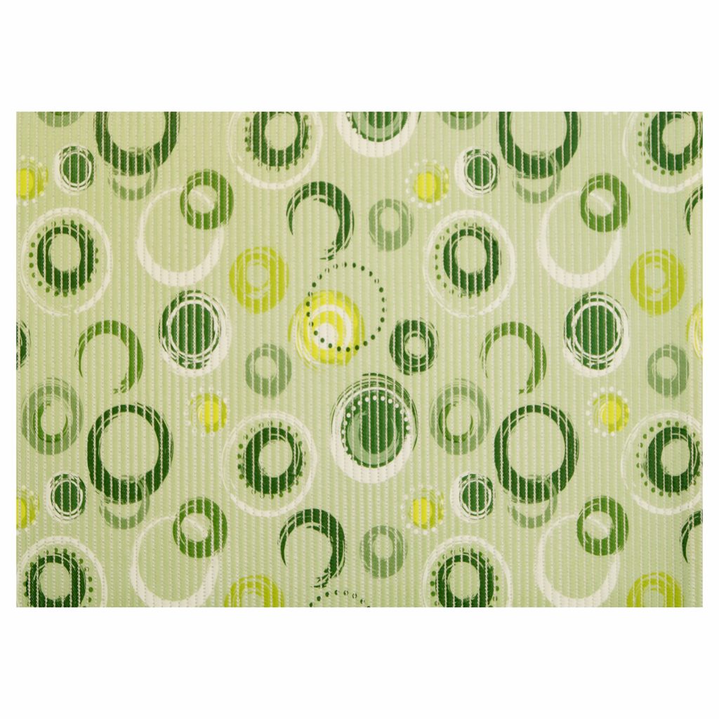 Circle Bathroom Mat – 35″ x 26″ Green Waterproof Non-Slip Quick Dry Rug, Non-Absorbent Dirt Resistant Perfect for Kitchen, Bathroom and Restroom