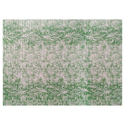 Vines Bathroom Mat - 35" x 26" Green Waterproof Non-Slip Quick Dry Rug, Non-Absorbent Dirt Resistant Perfect for Kitchen, Bathroom and Restroom