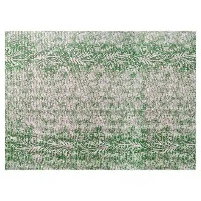 Vines Bathroom Mat - 35" x 26" Green Waterproof Non-Slip Quick Dry Rug, Non-Absorbent Dirt Resistant Perfect for Kitchen, Bathroom and Restroom