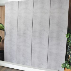 Dundee Deco 3D Wall Panels Concrete Effect - Cladding, Beige Grey Cement Look Wall Paneling, Styrofoam Facing for Interior and Exterior Applications, DIY, Set of 10, Covers 54 sq ft