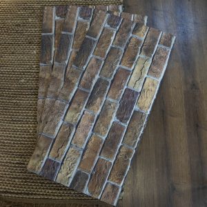 Dundee Deco 3D Wall Panels Brick Effect - Cladding, Beige Brown Stone Look Wall Paneling, Styrofoam Facing for Living Room, Kitchen, Bathroom, Balcony, Bedroom, Set of 10, Covers 54 sq ft